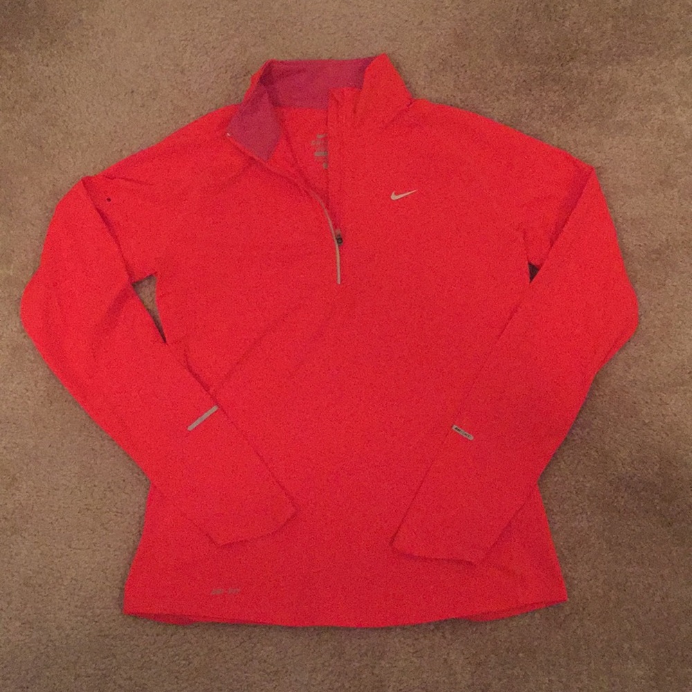 NIKE dri-fit half zip exercise top
